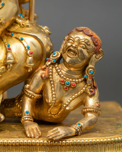 Buddhist Hayagriva Statue | Handmade Copper Art from Nepal