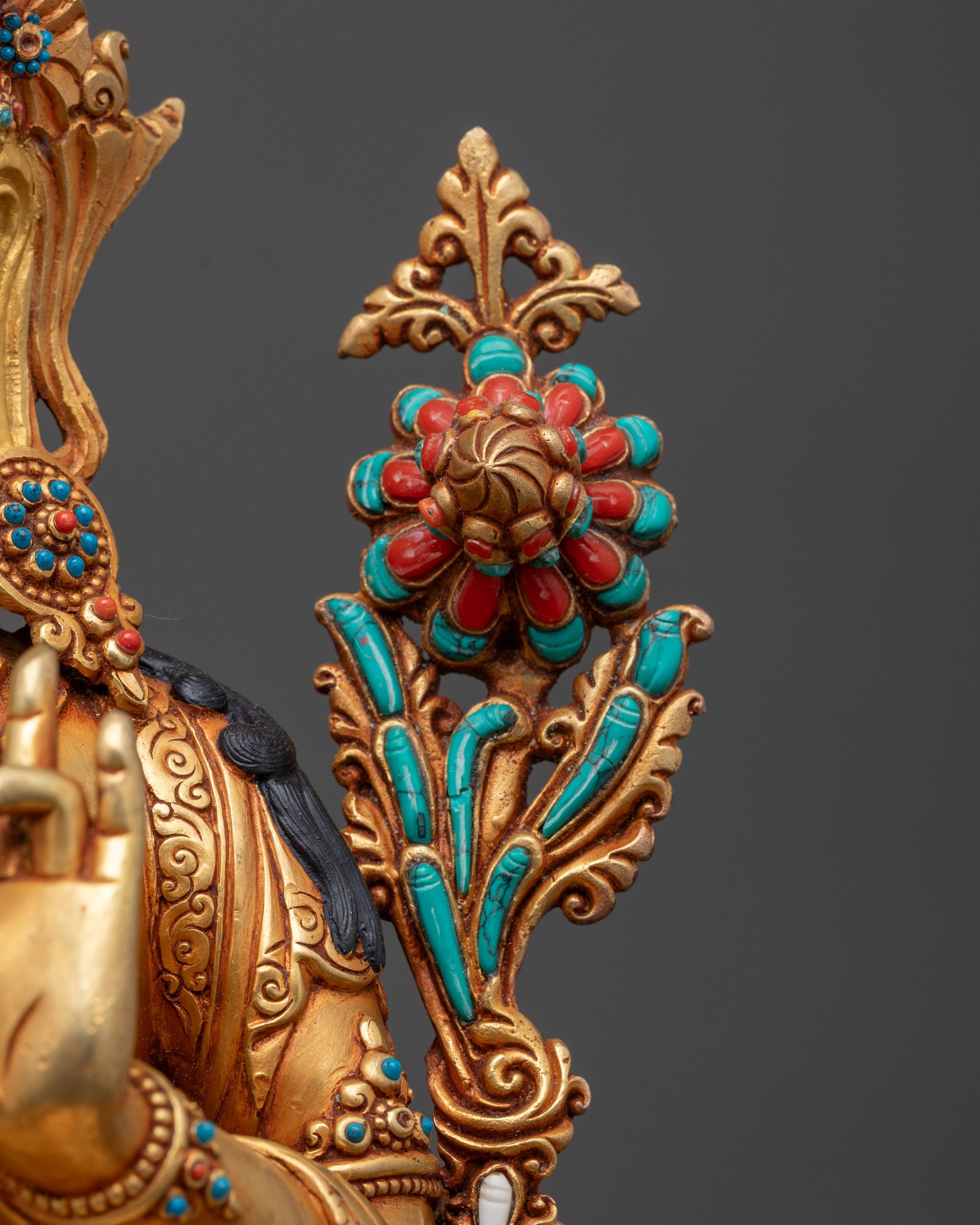 Authentic Green Tara Statue | Peaceful Buddhist Spiritual Decor & Gift