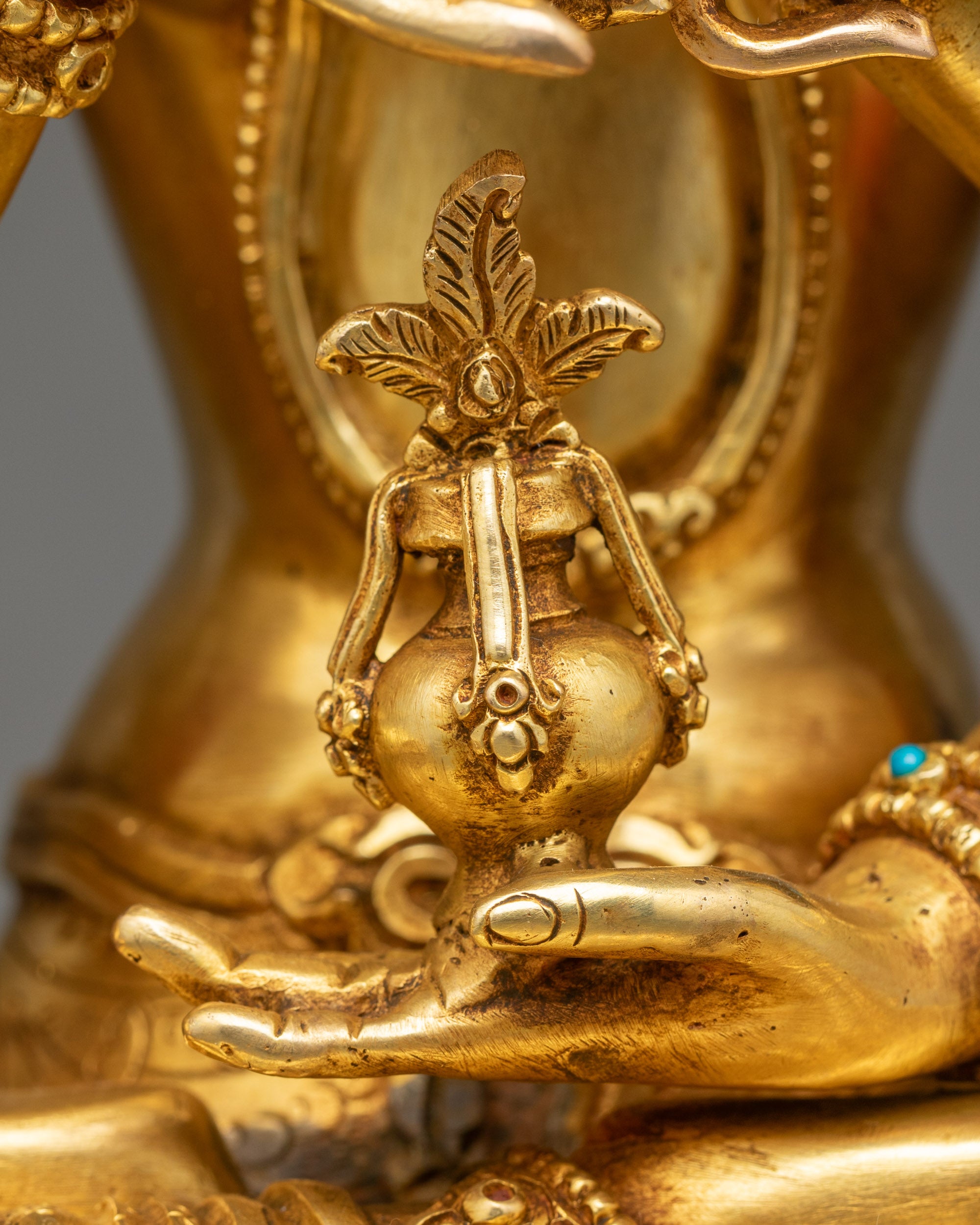 Authentic Namgyalma Statue | Three-Headed Longevity Buddha Sculpture