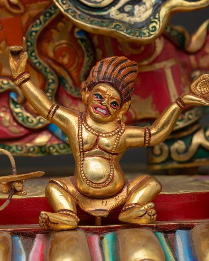 Standing Guru Rinpoche Statue | Buddhist Zen Decor from Nepal