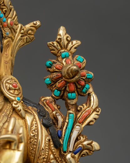 Green Tara Statue | Compassionate Female Bodhisattva