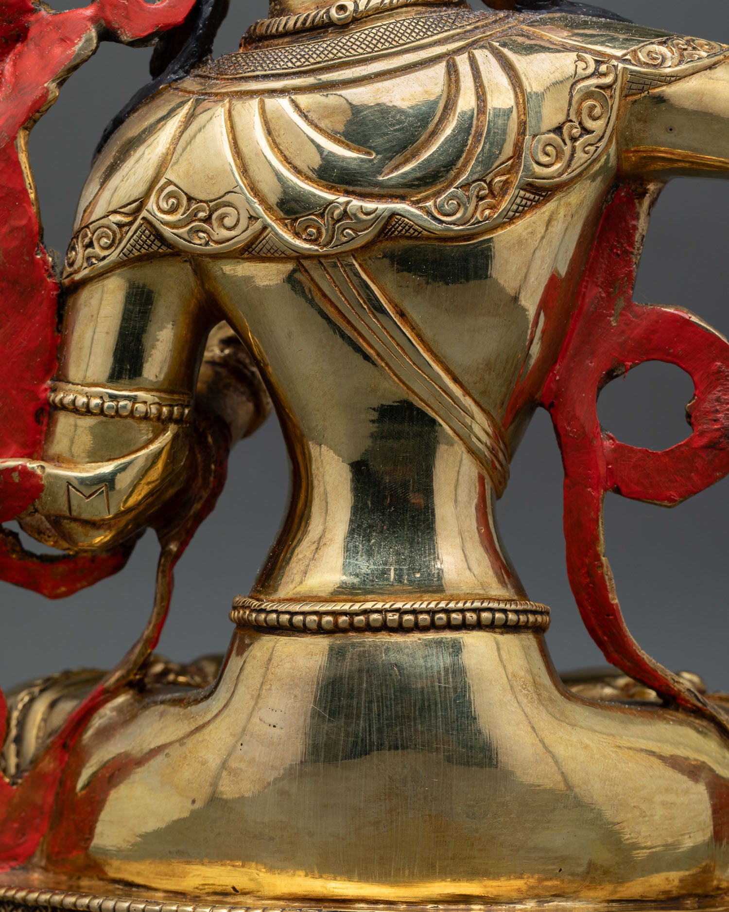 Authentic Manjushri Statue | Gold-Gilded Buddhist Art from Nepal