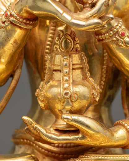 Namgyalma Wisdom Deity Statue | Traditional Himalayan Sculpture