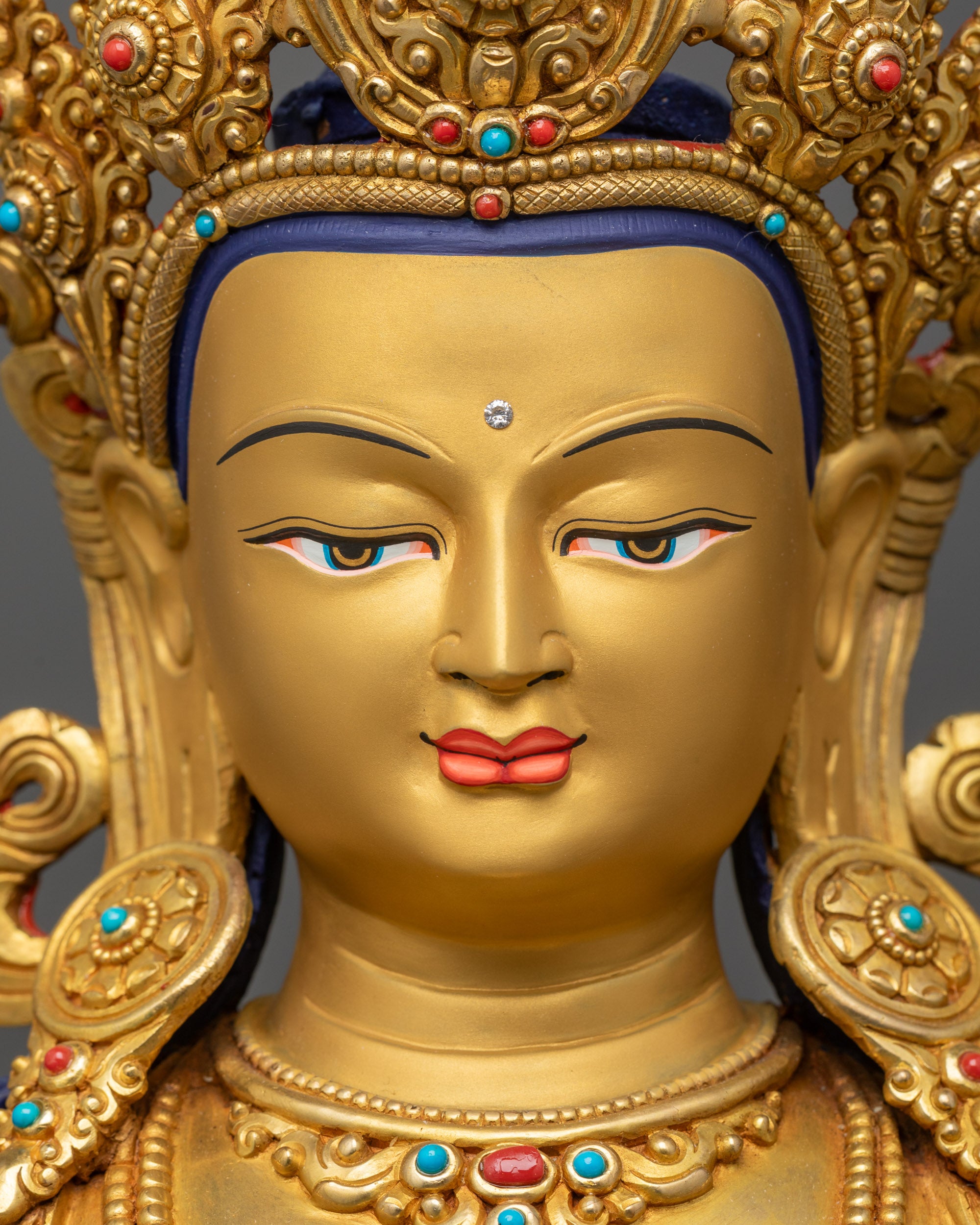 Authentic Manjushri Statue from Nepal | Symbol of Wisdom and Compassion