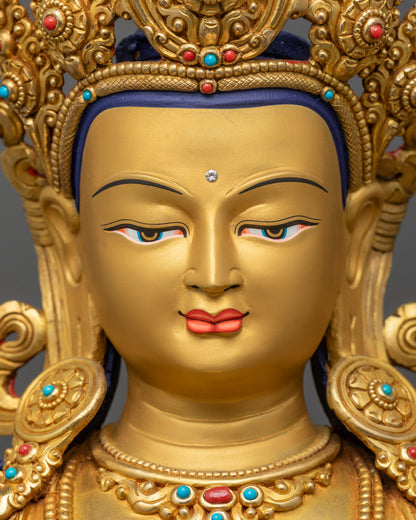 Authentic Manjushri Statue from Nepal | Symbol of Wisdom and Compassion