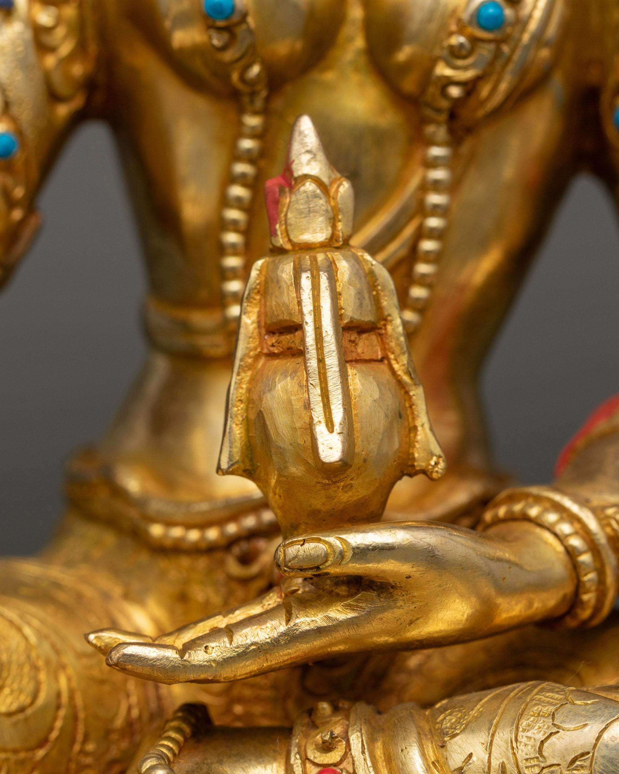 Goddess of Wealth Vasudhara Statue | Nepalese Spiritual Sculpture