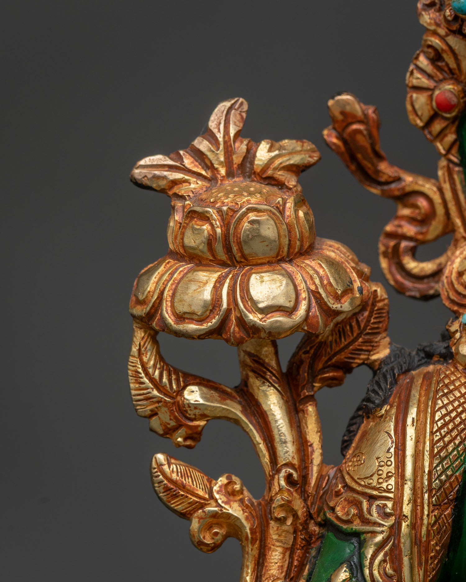Green Tara Statue | Buddhist Altar & Meditation Decor