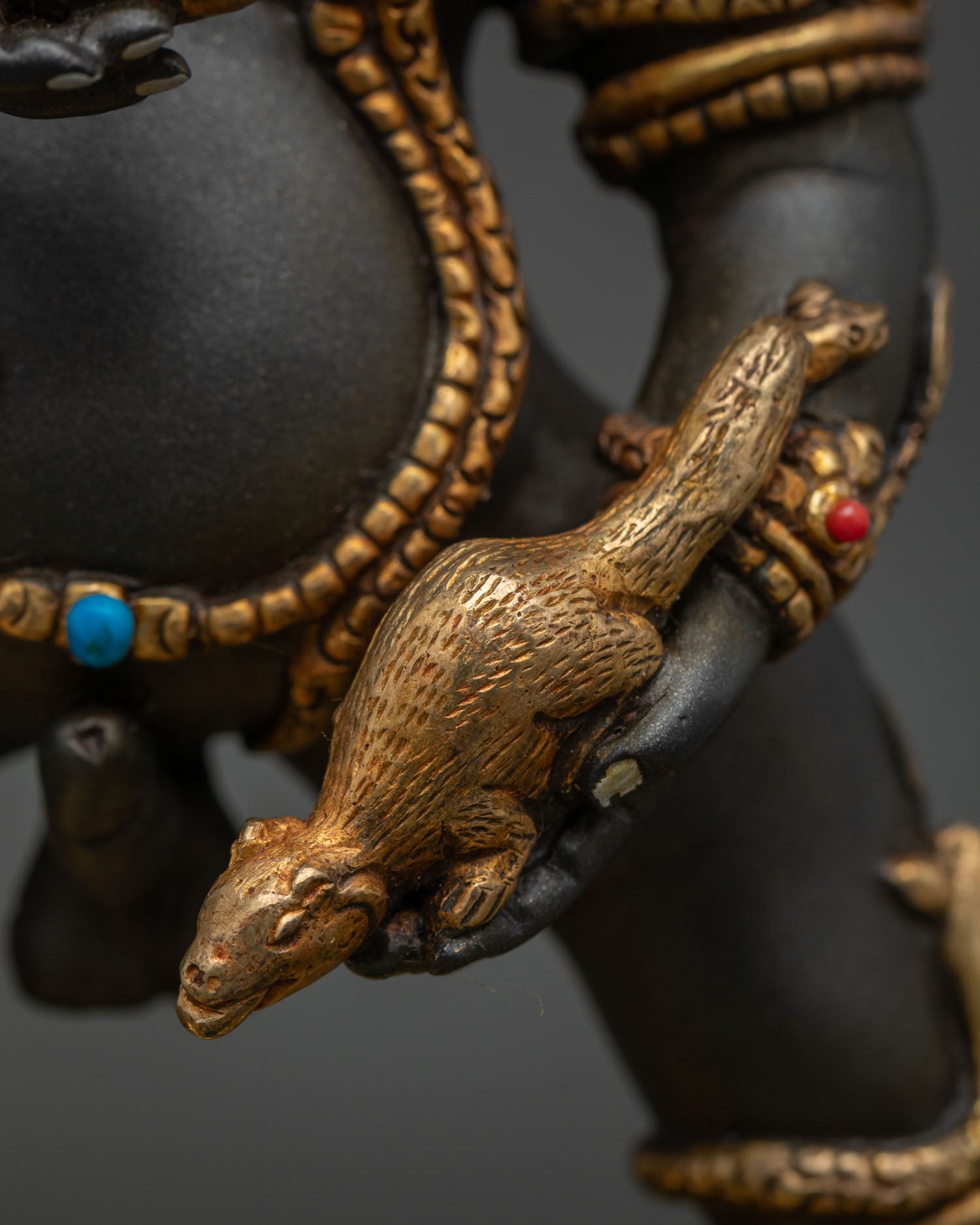 Black Dzambhala Statue