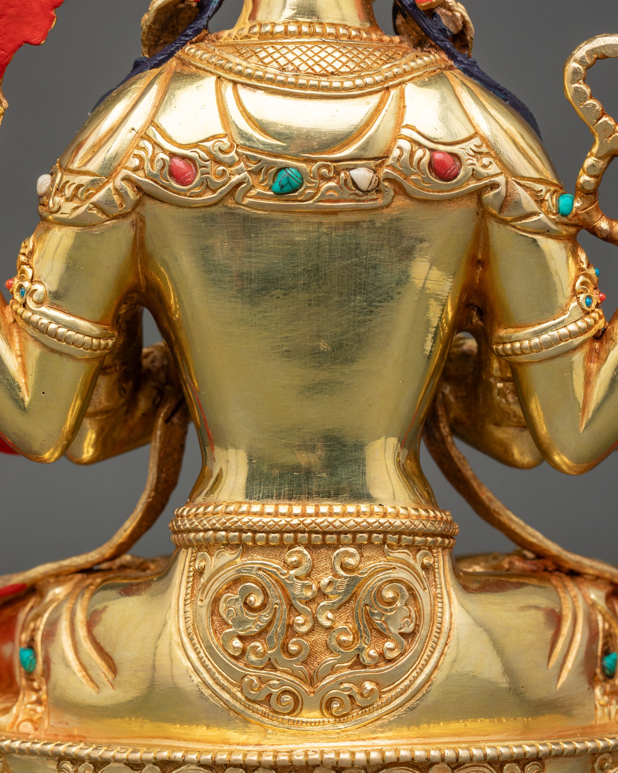 Spiritual Chenrezig Statue | Four-Armed Avalokiteshvara Sculpture