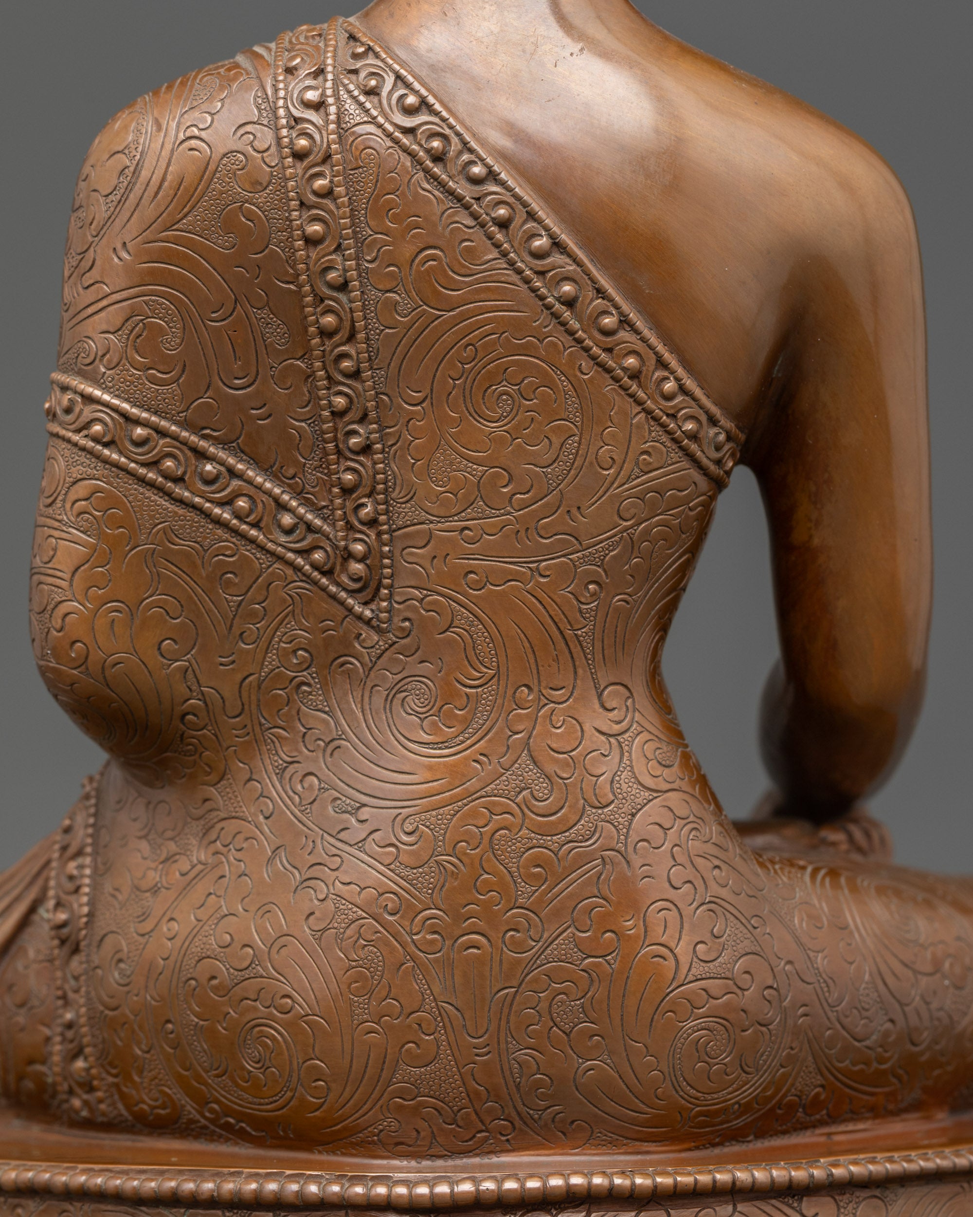 Oxidixed Shakyamuni Buddha Statue