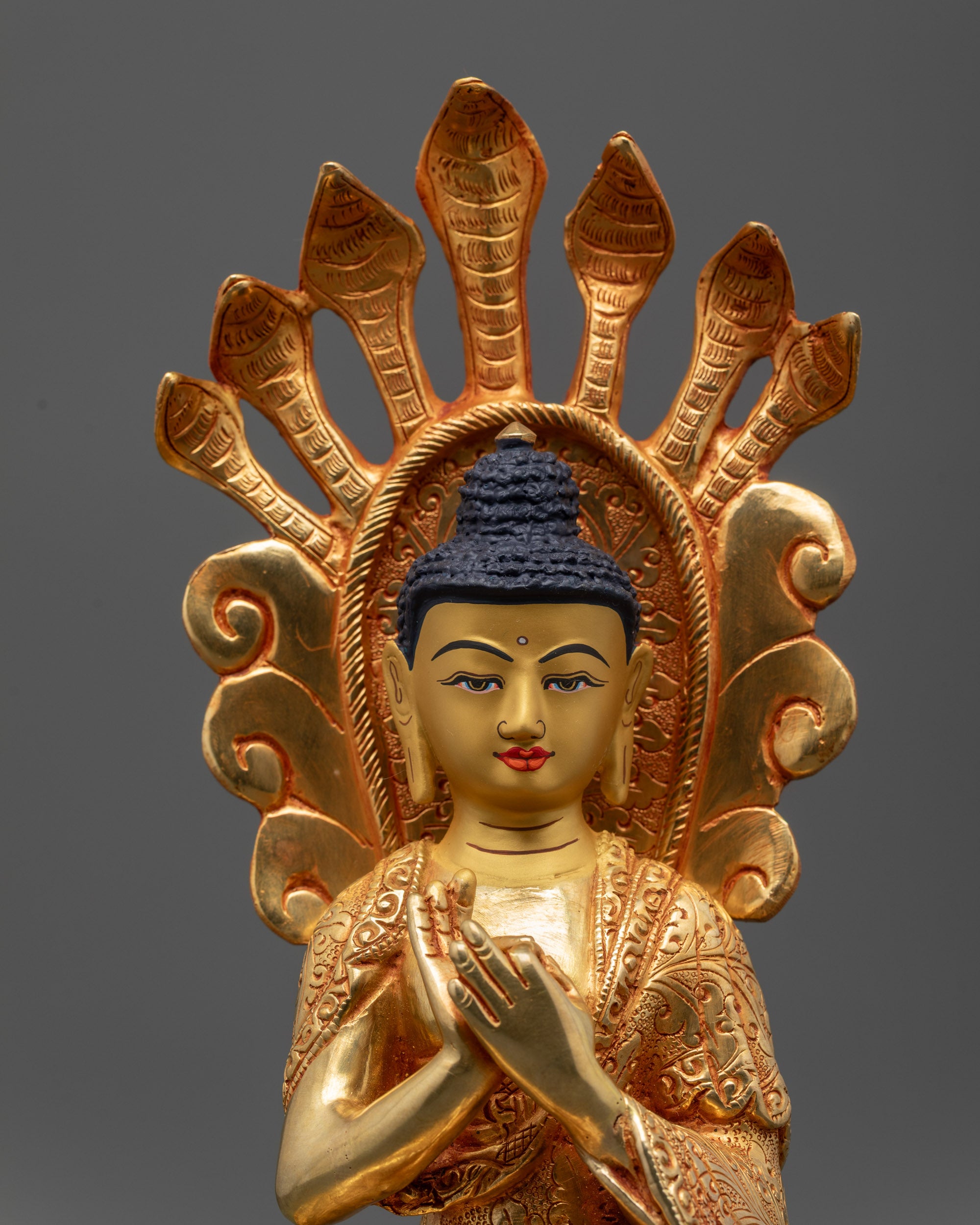 Handcrafted Copper Nagarjuna Statue | Mahasiddha Buddha from Nepal