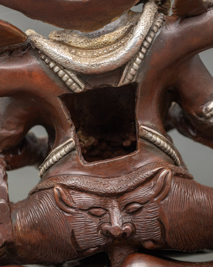 Four-Armed Mahakala Statue | Guardian of Dharma in Tibetan Buddhism