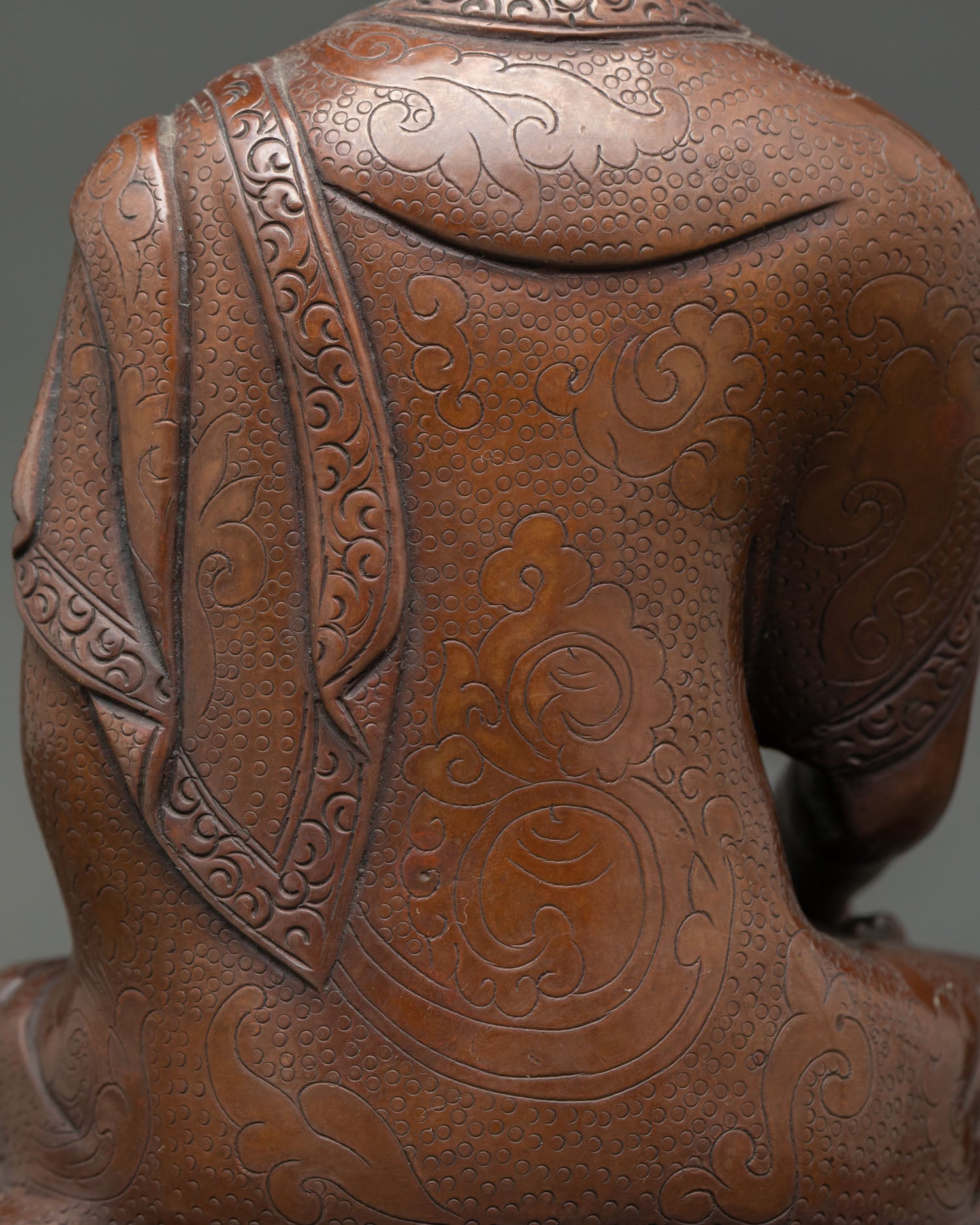 Gautama Shakyamuni Buddha Statue | Oxidized Copper Finish