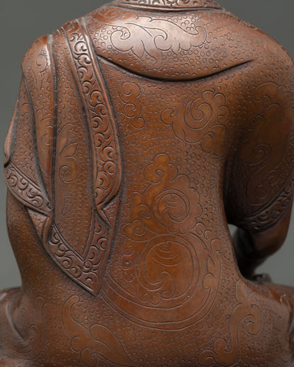 Gautama Shakyamuni Buddha Statue | Oxidized Copper Finish