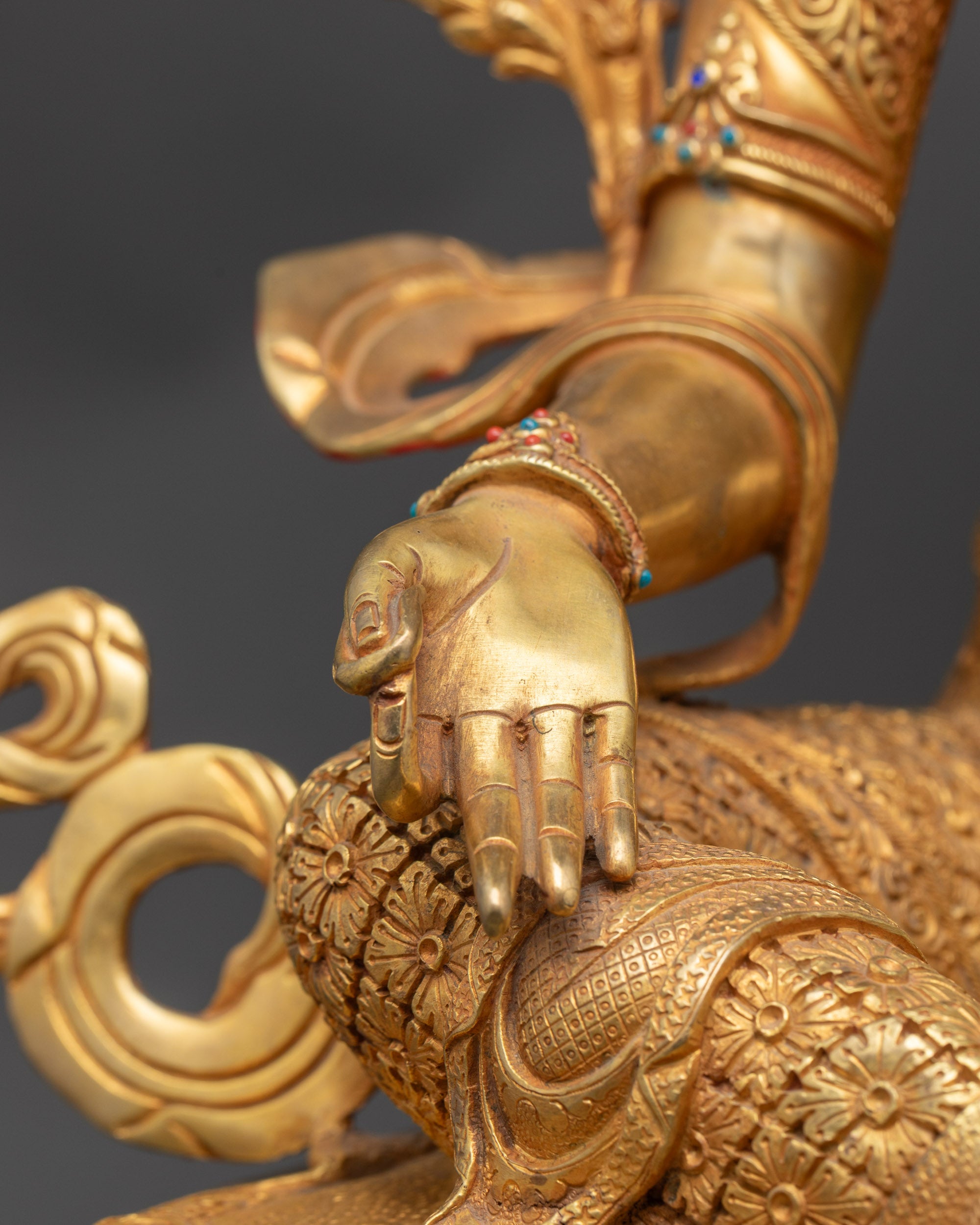 Premium Handcrafted Green Tara Statue | Buddhist Enlightenment Altars