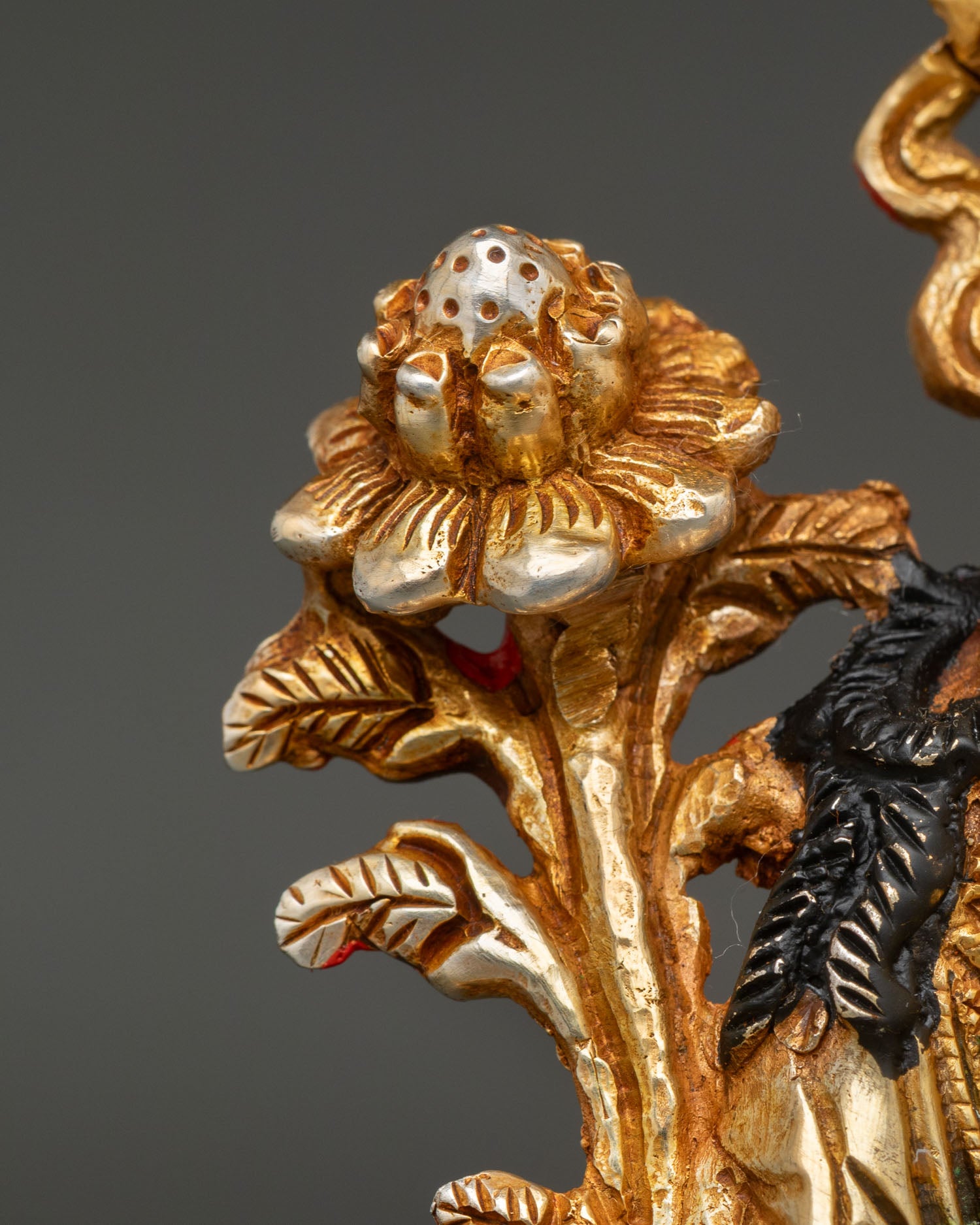 Green Tara Statue | 24K Gold Gilded Copper Artwork