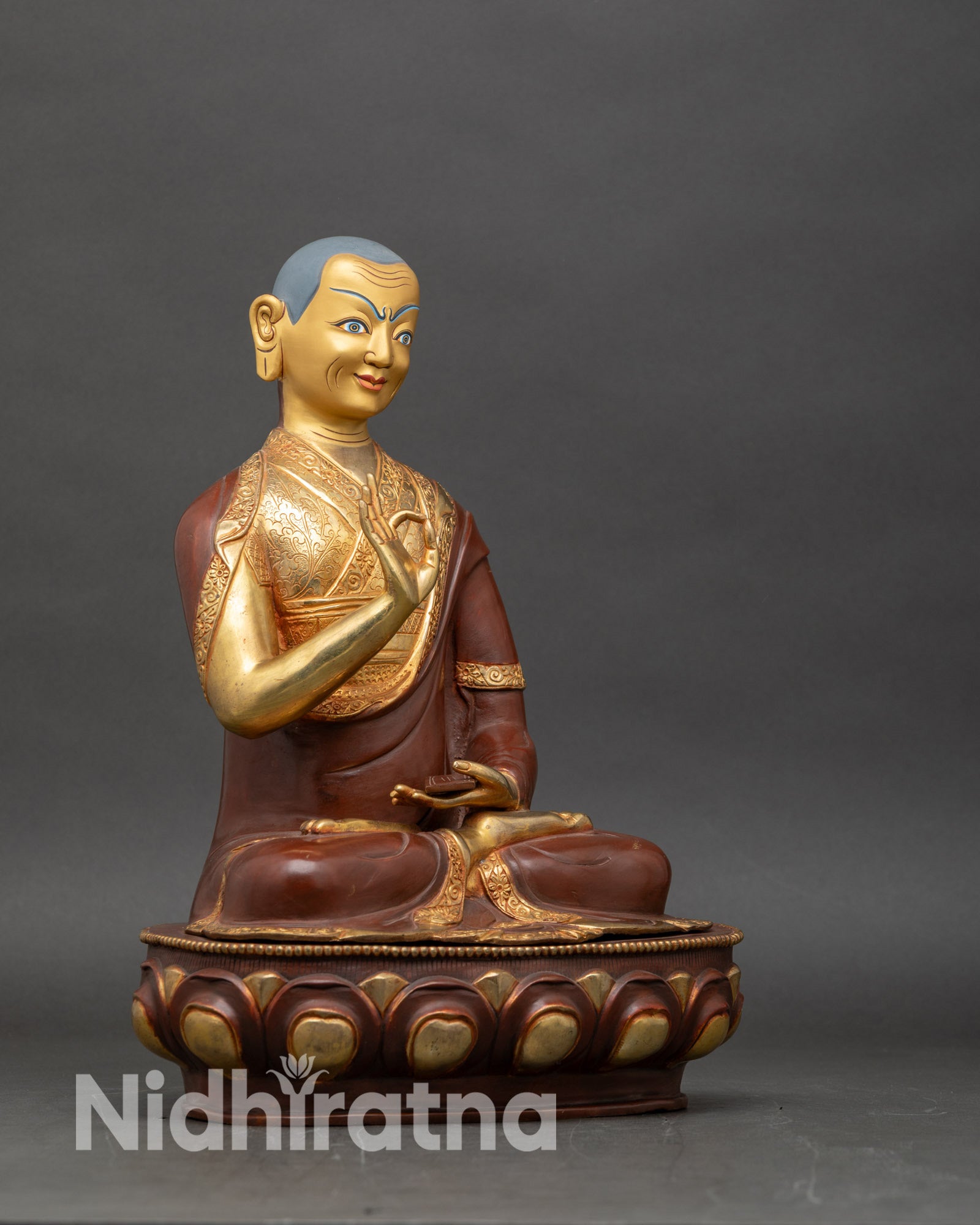 Je Tsongkhapa Statue Set | Gelug Founder Buddhist Figure