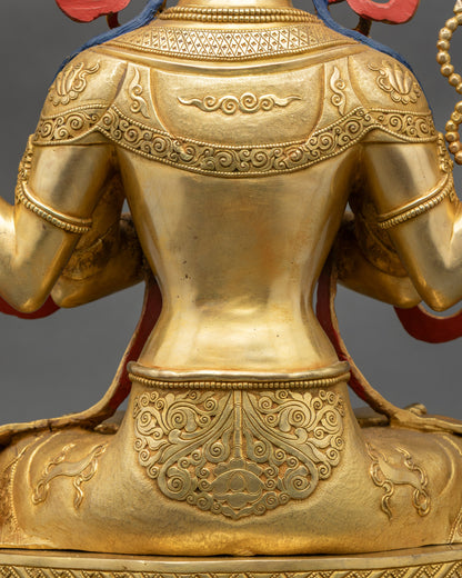 Divine Four-Armed Chenrezig Statue for Spiritual Growth