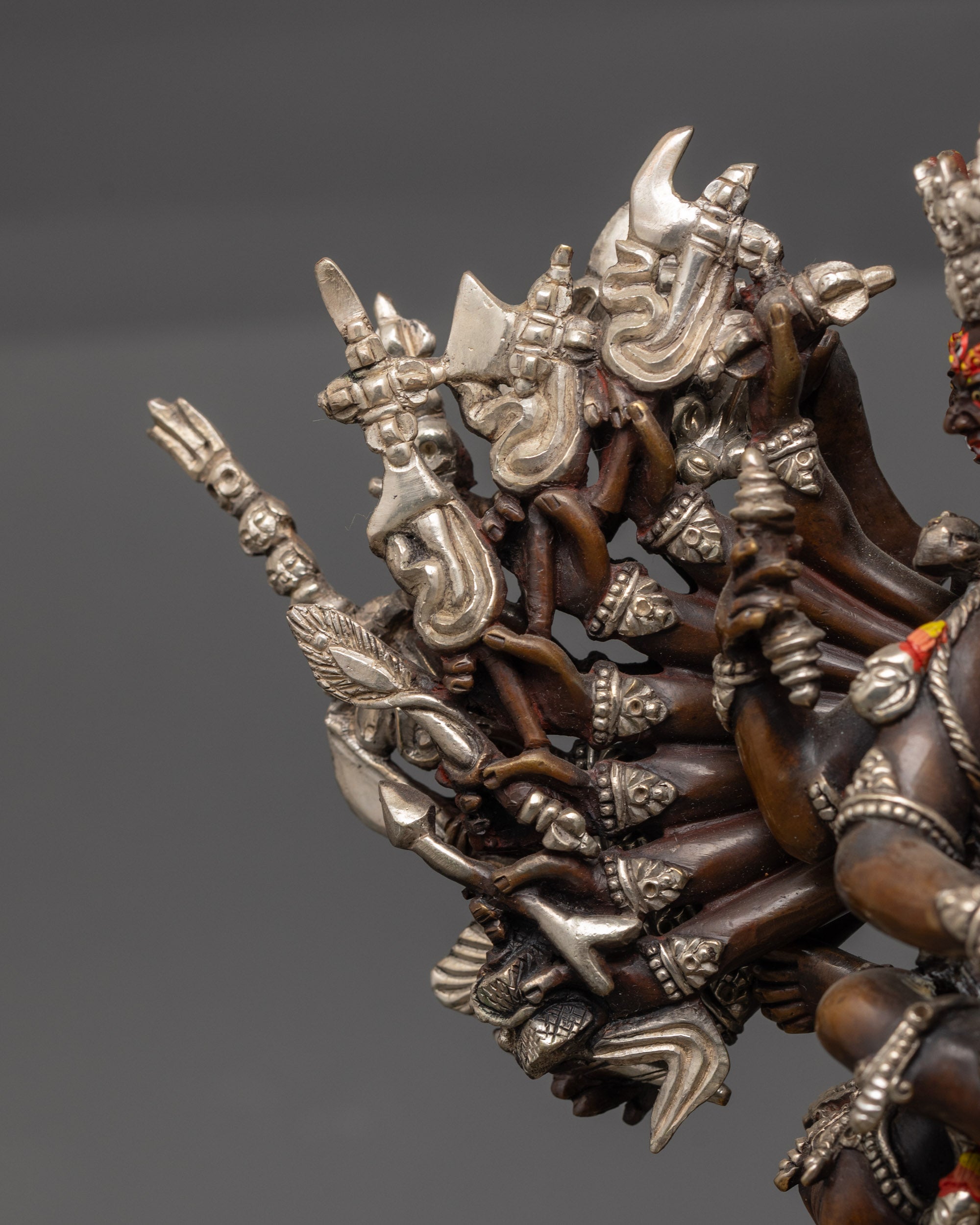 Oxidized Vajrabhairava Yamantaka Statue | Handcrafted Buddhist Art