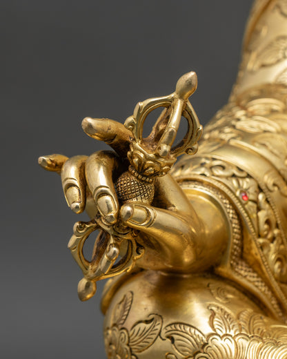 Guru Rinpoche (Padmasambhava) Statue | Traditional Tibetan Sculpture