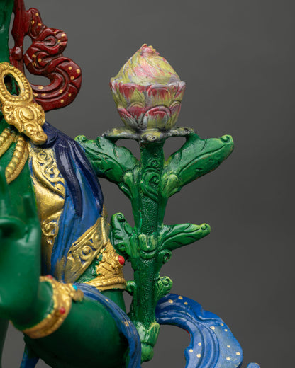 Green Tara Statue |  Goddess of Compassion & Protection