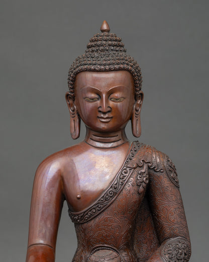 Five Dhyani Buddha Statue Set for Meditation and  Spiritual Practice