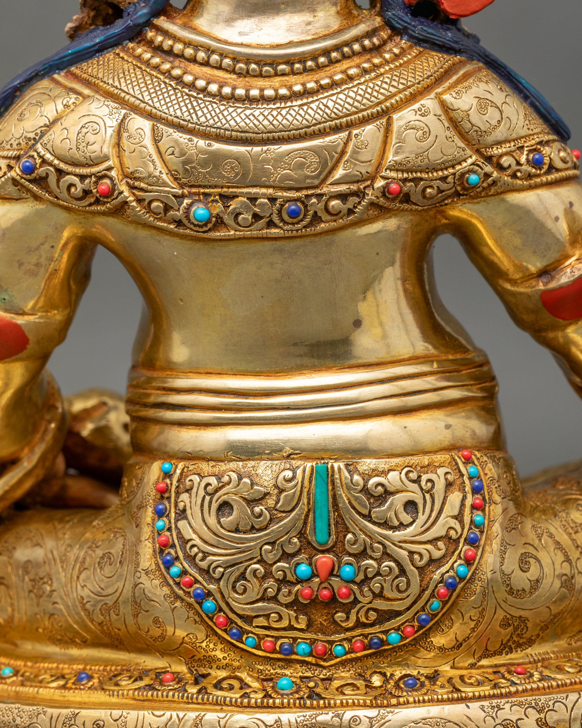 Nepalese Wealth Deity Dzambhala Statue for Spiritual Decor