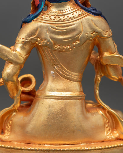 Vajrasattva Statue | Expertly Made Gold Fire-Gilded Buddhist Deity