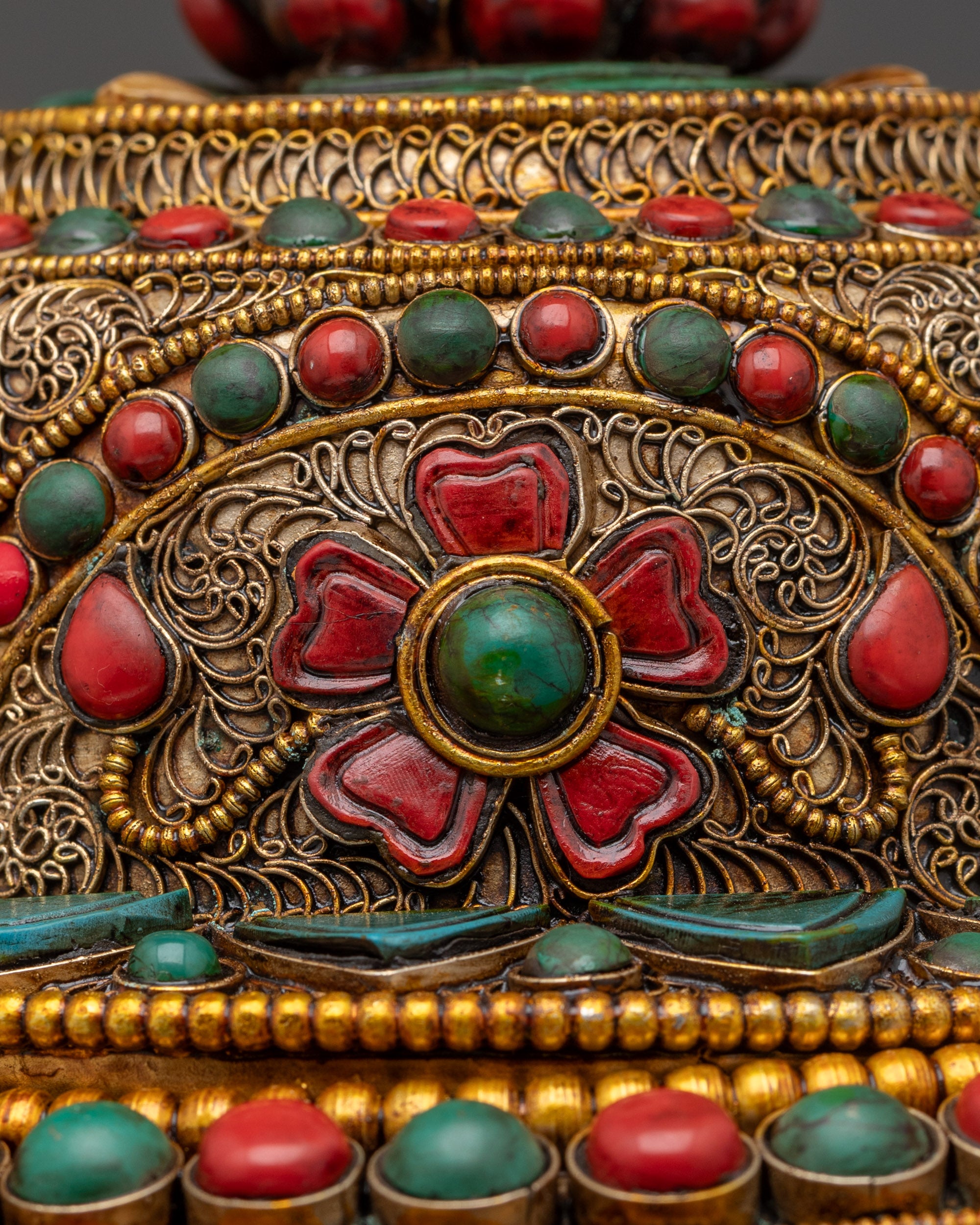 Tibetan Auspicious Rice Pot | Traditional Offering Pot for Spiritual Use