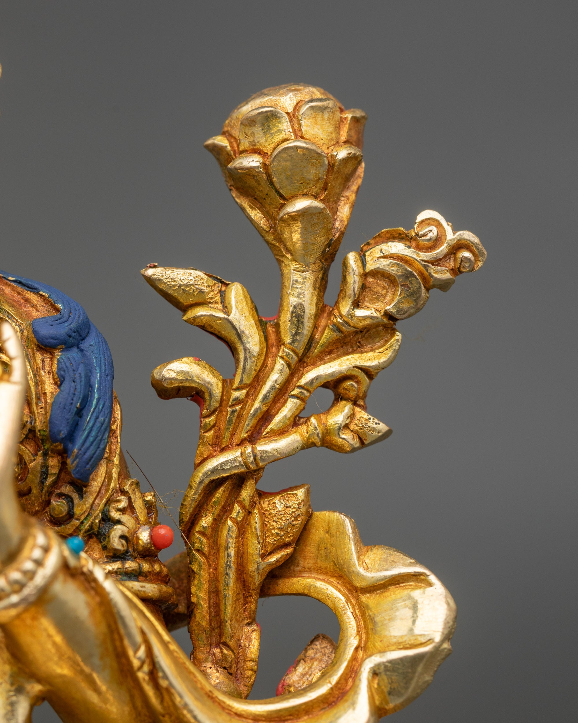 Seven-Eyed White Tara Statue for Home Altar & Meditation Spaces