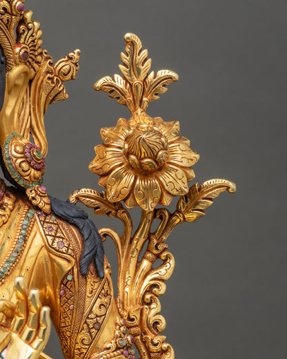 Bodhisattva Set Statue | Handcrafted Tibetan Sculpture Collection