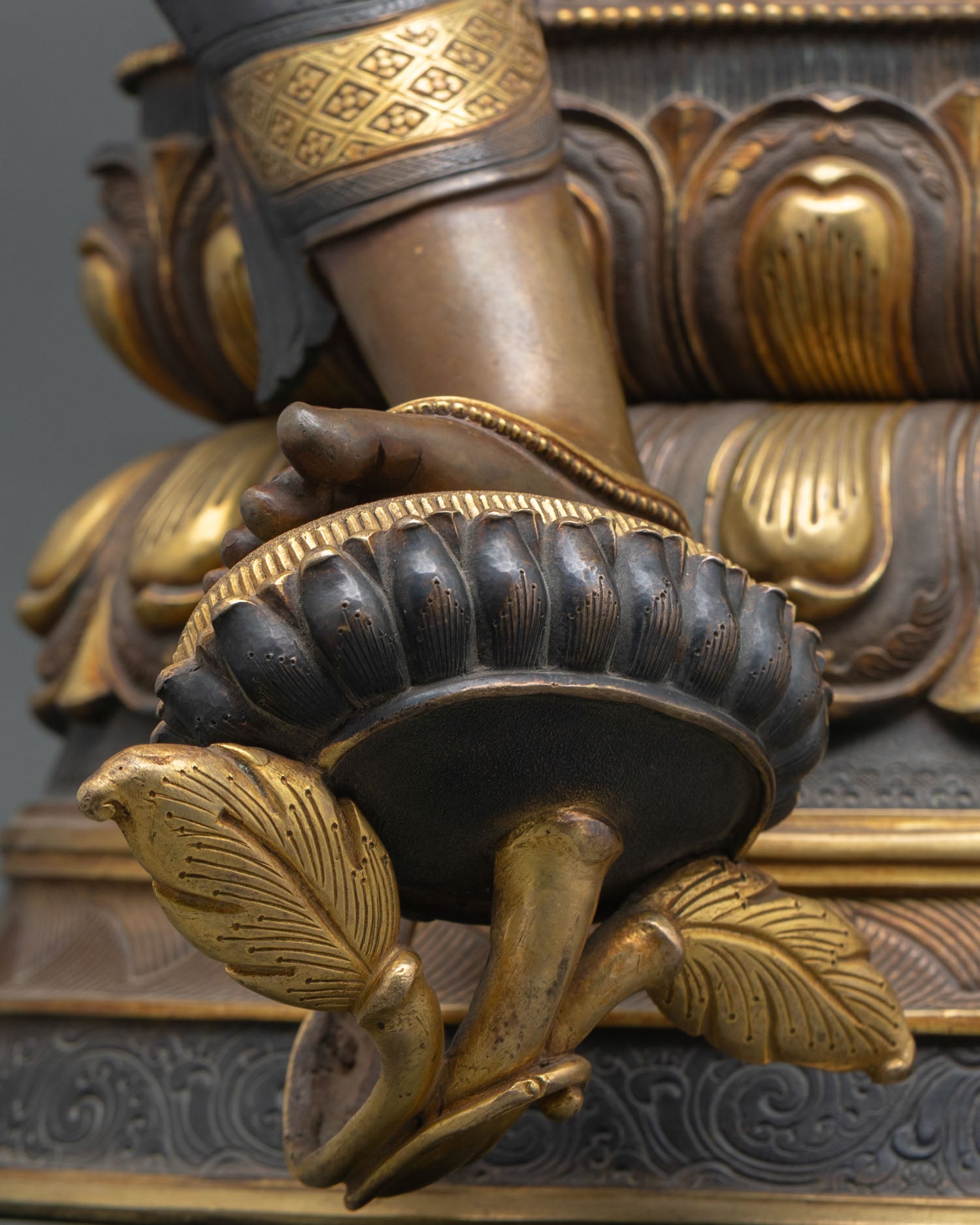 Green Tara Statue for Sale – Copper & Gold Buddhist Artwork