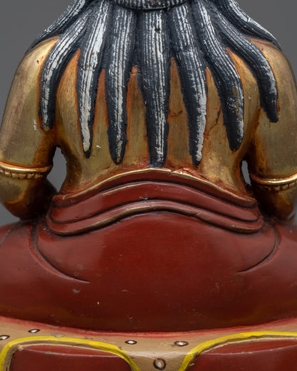 Mahasiddha Thangtong Gyalpo Sculpture | 24K Gold-Gilded Himalayan Art