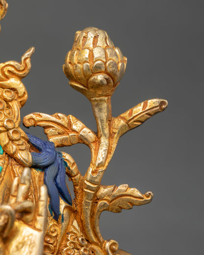 Graceful Green Tara Sculpture – Handmade Buddhist Altar Decor