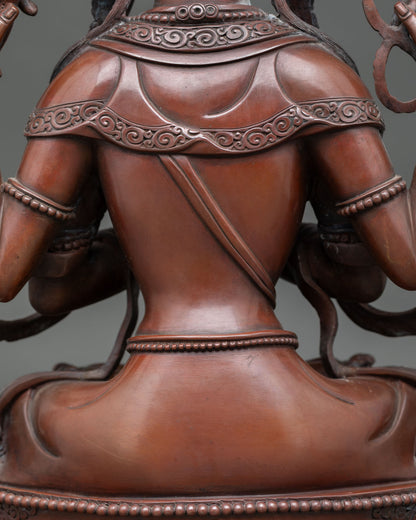 Four-Armed Chenrezig Statue | Tibetan Buddhist Art of Compassion