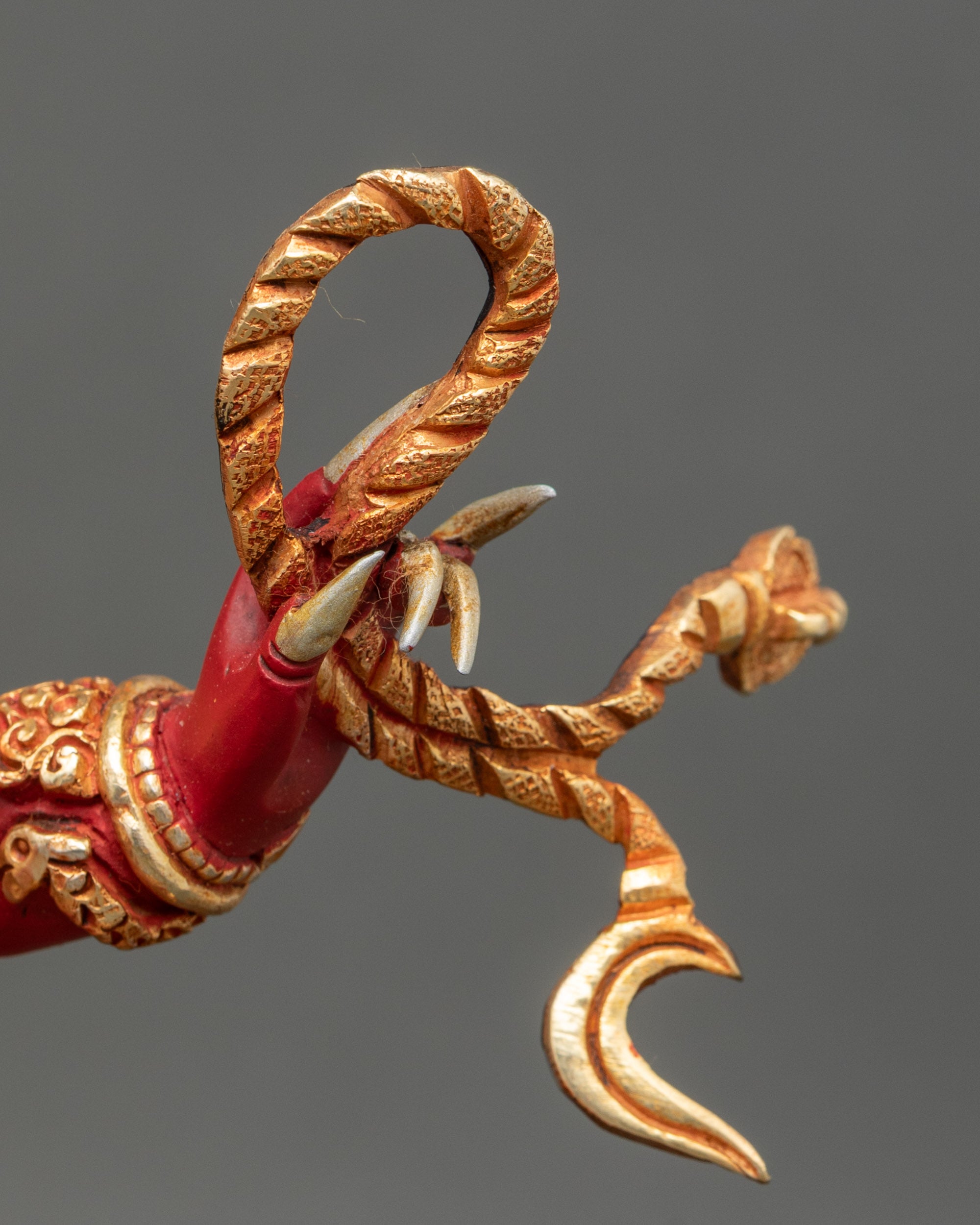 Premium Red Dzambhala Statue | Attract Prosperity and Remove Obstacles