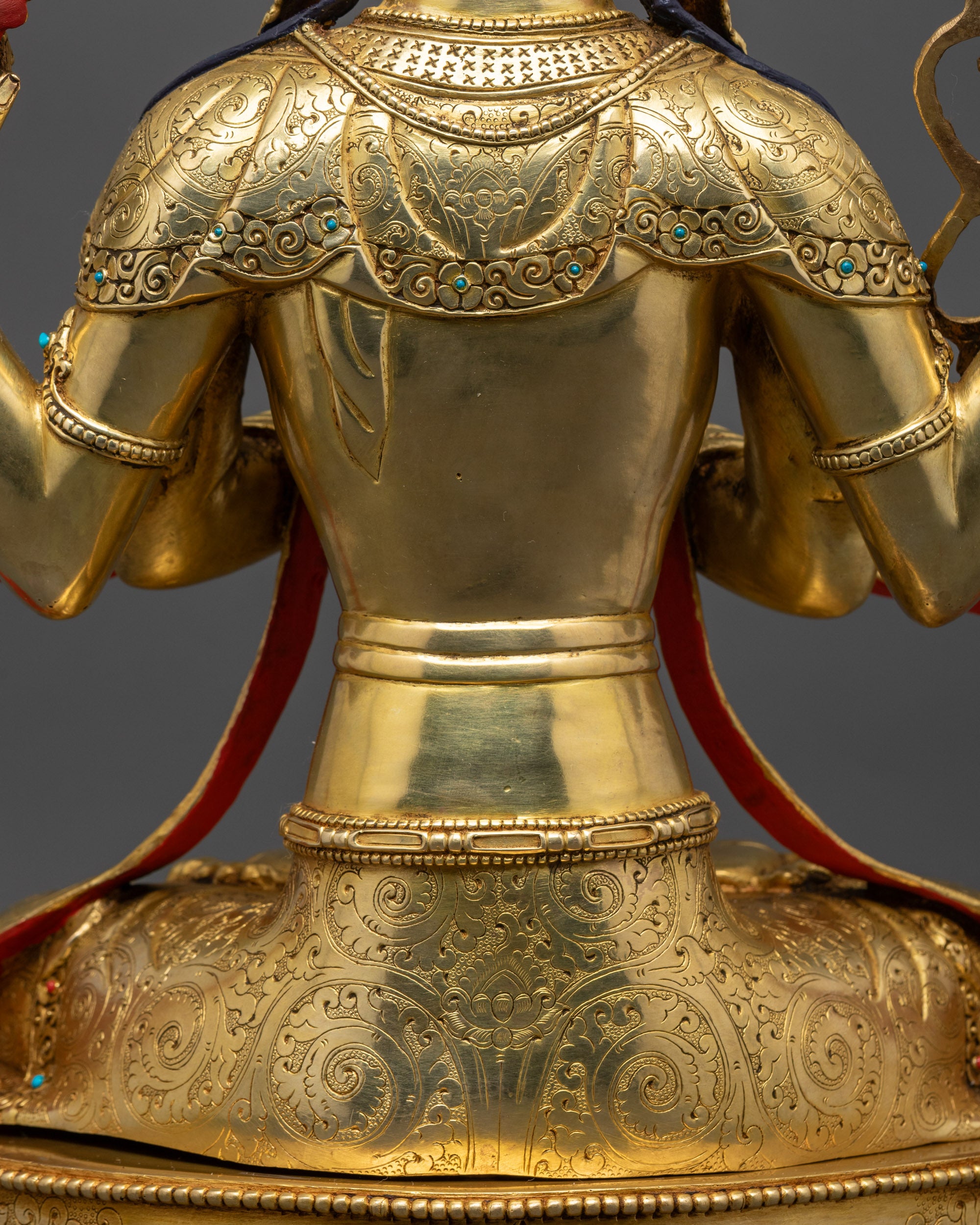 18" Avalokiteshvara Meditation Statue | Handcrafted Nepalese Sculpture