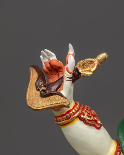 Sacred White Mahakala Statue | Vajrayana Buddhist Dharma Protector
