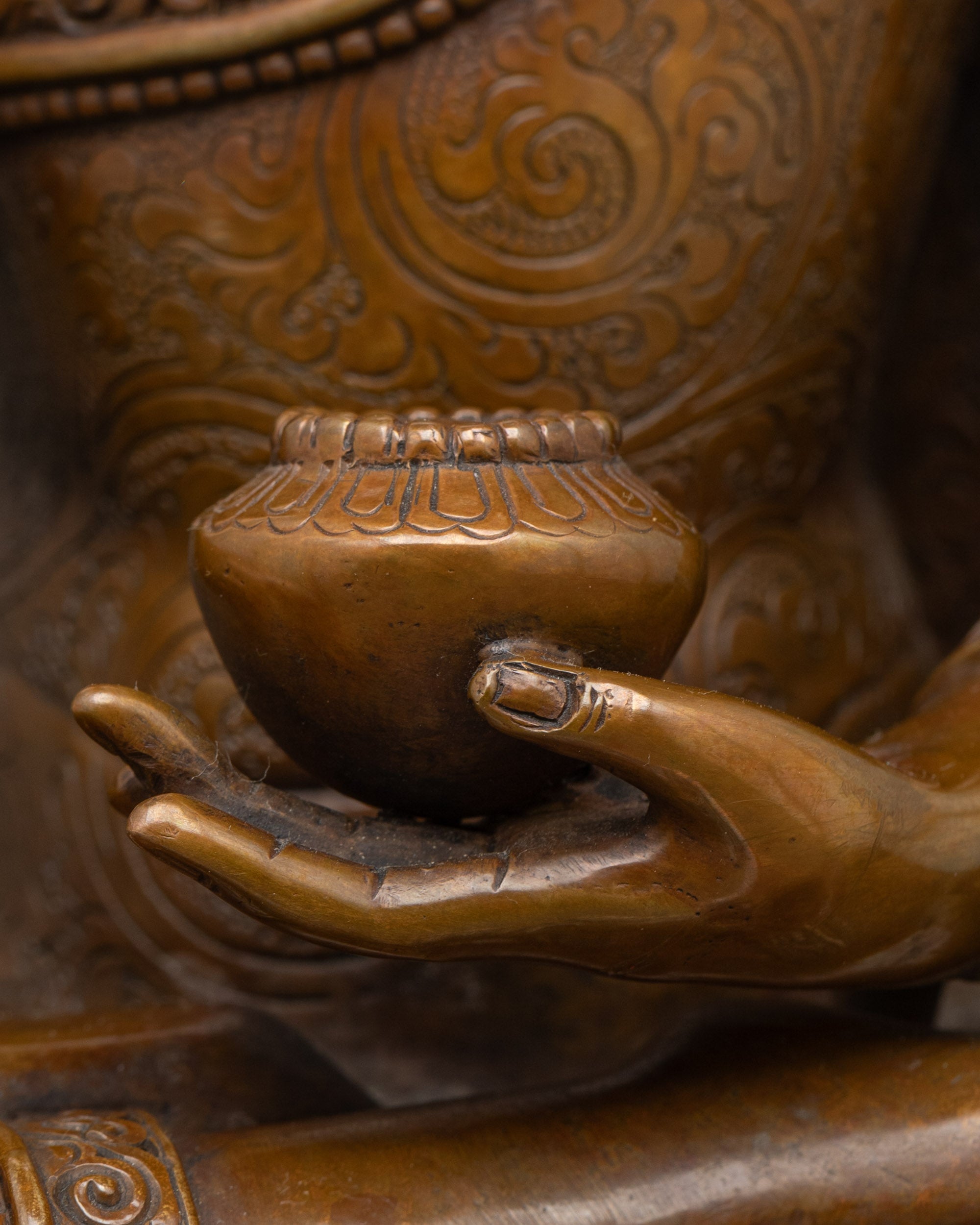 Ratnasambhava Buddha Statue | Handcrafted Tibetan Wealth Deity from Nepal