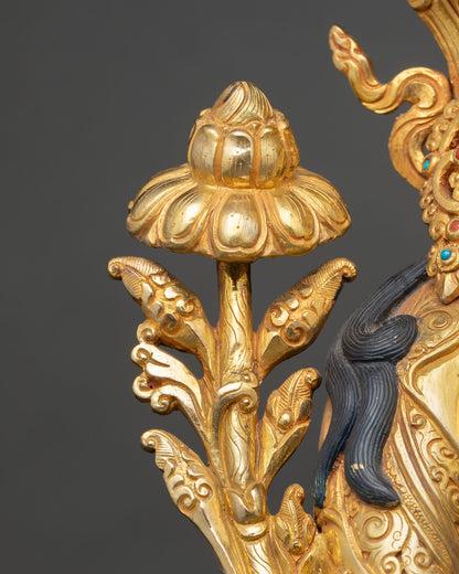 Saptalocana Tara Statue | 24K Gold Fire-Gilded Buddhist Icon