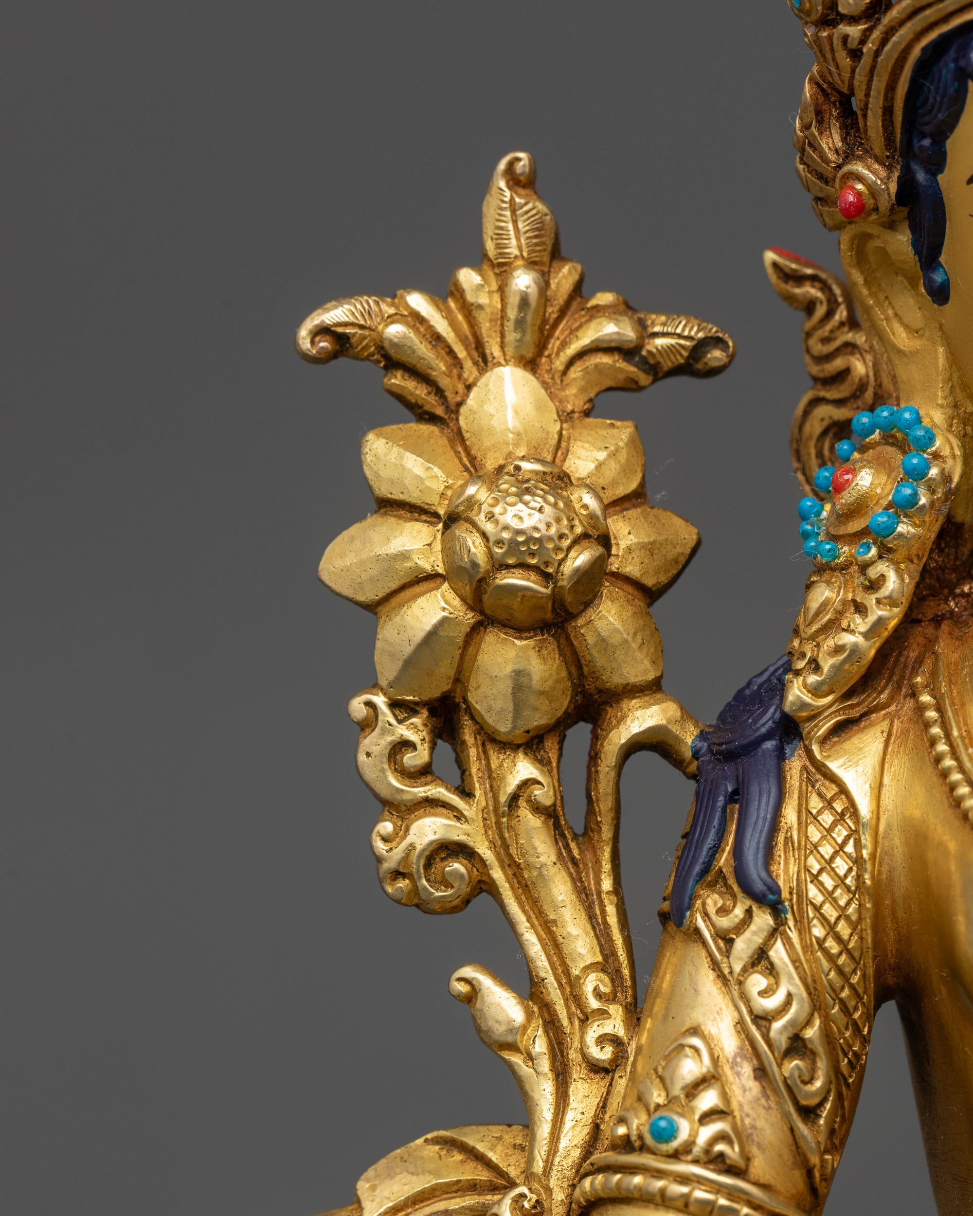 Mother Green Tara Statue | Lost Wax Casted Nepalese Spiritual Decor