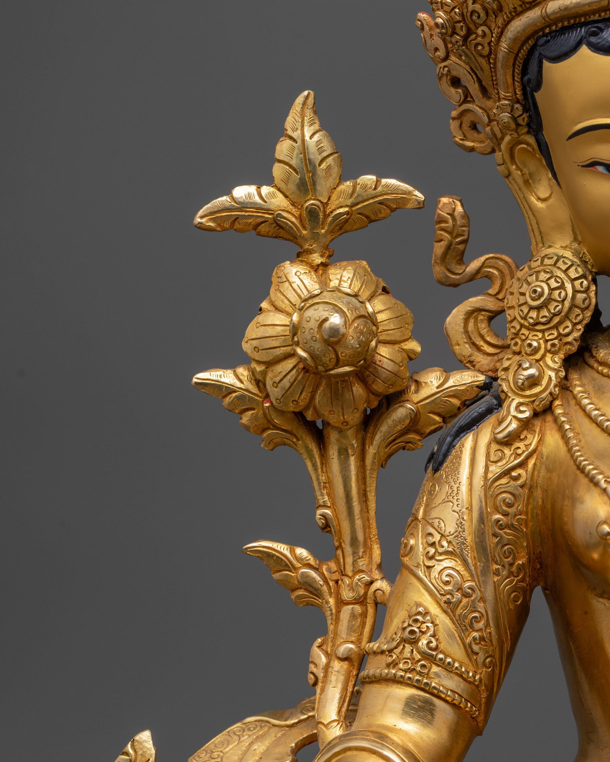 Handcrafted White Tara Statue | Nepalese Goddess of Compassion Idol