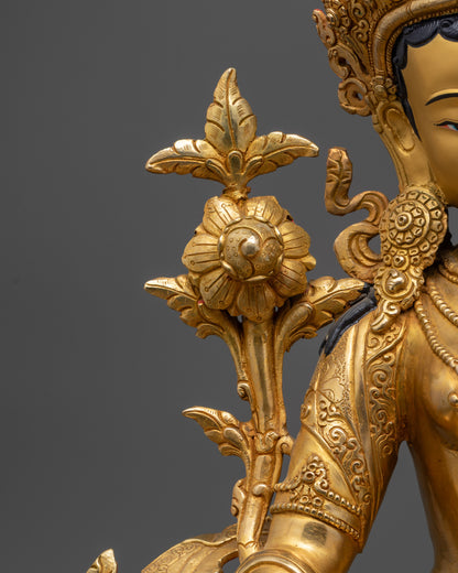Handcrafted White Tara Statue | Nepalese Goddess of Compassion Idol