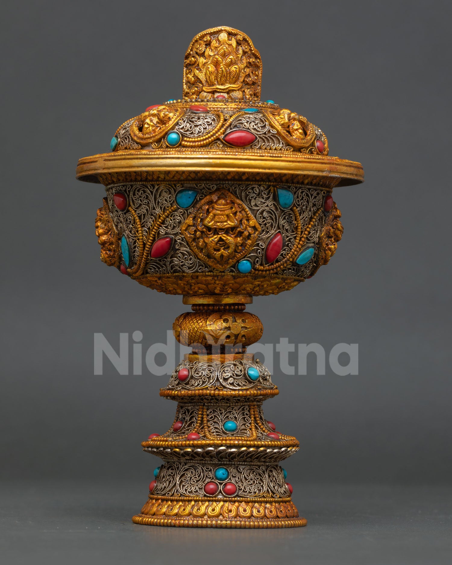 Buddhist Butter Lamp Set | Handcrafted in Nepal