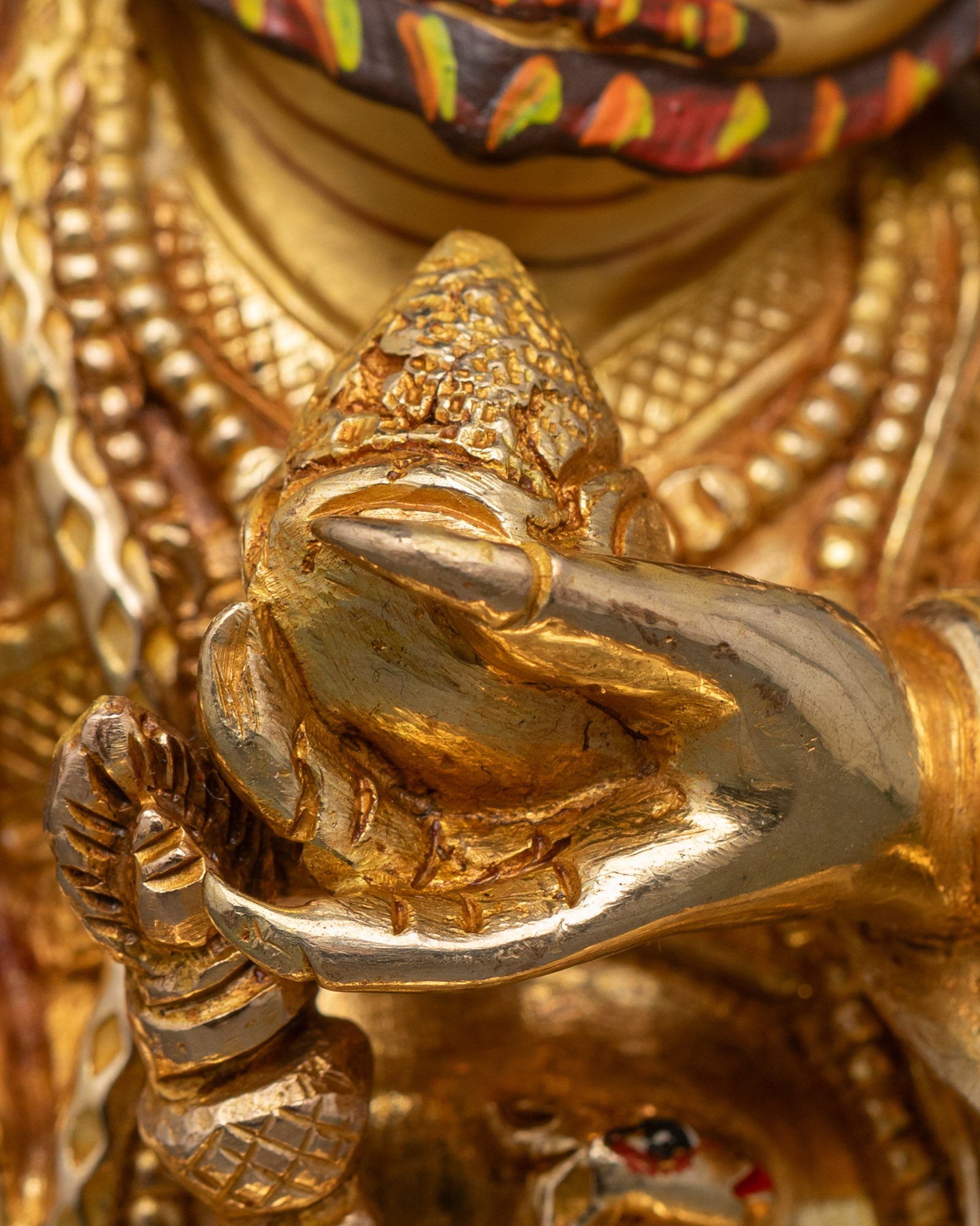 Mahakala Bernagchen Statue - Buddhist Protector in Fierce Form