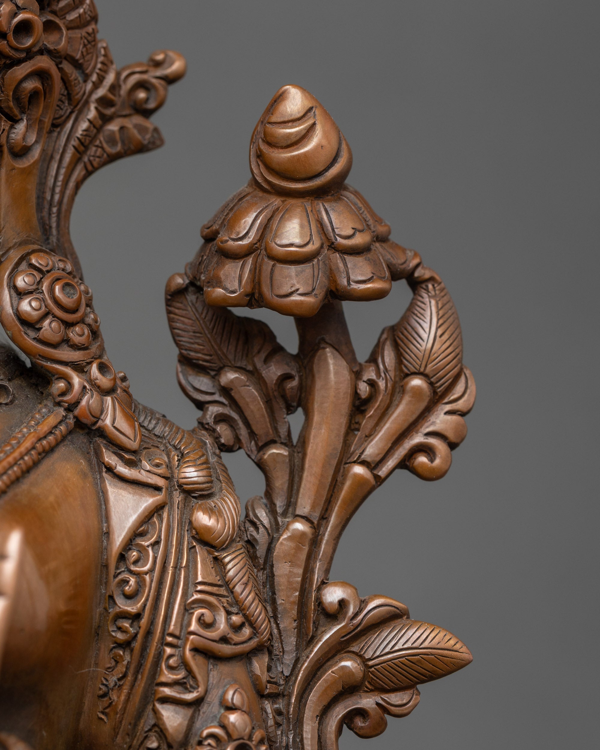 Green Tara Meditation Art | Handcrafted Nepalese Copper Statue