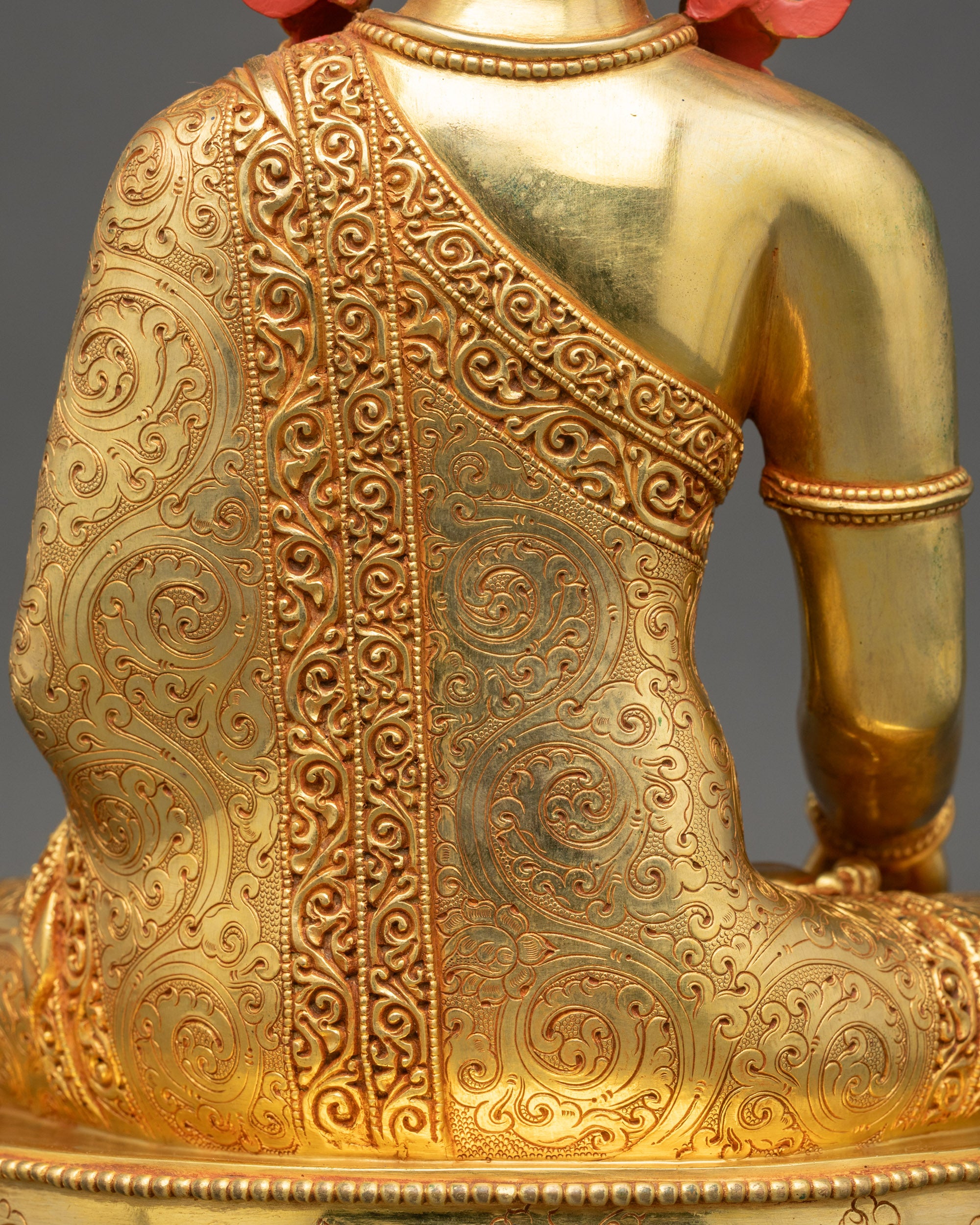 Crowned Buddha Shakyamuni Statue | Nepalese Enlightenment Art