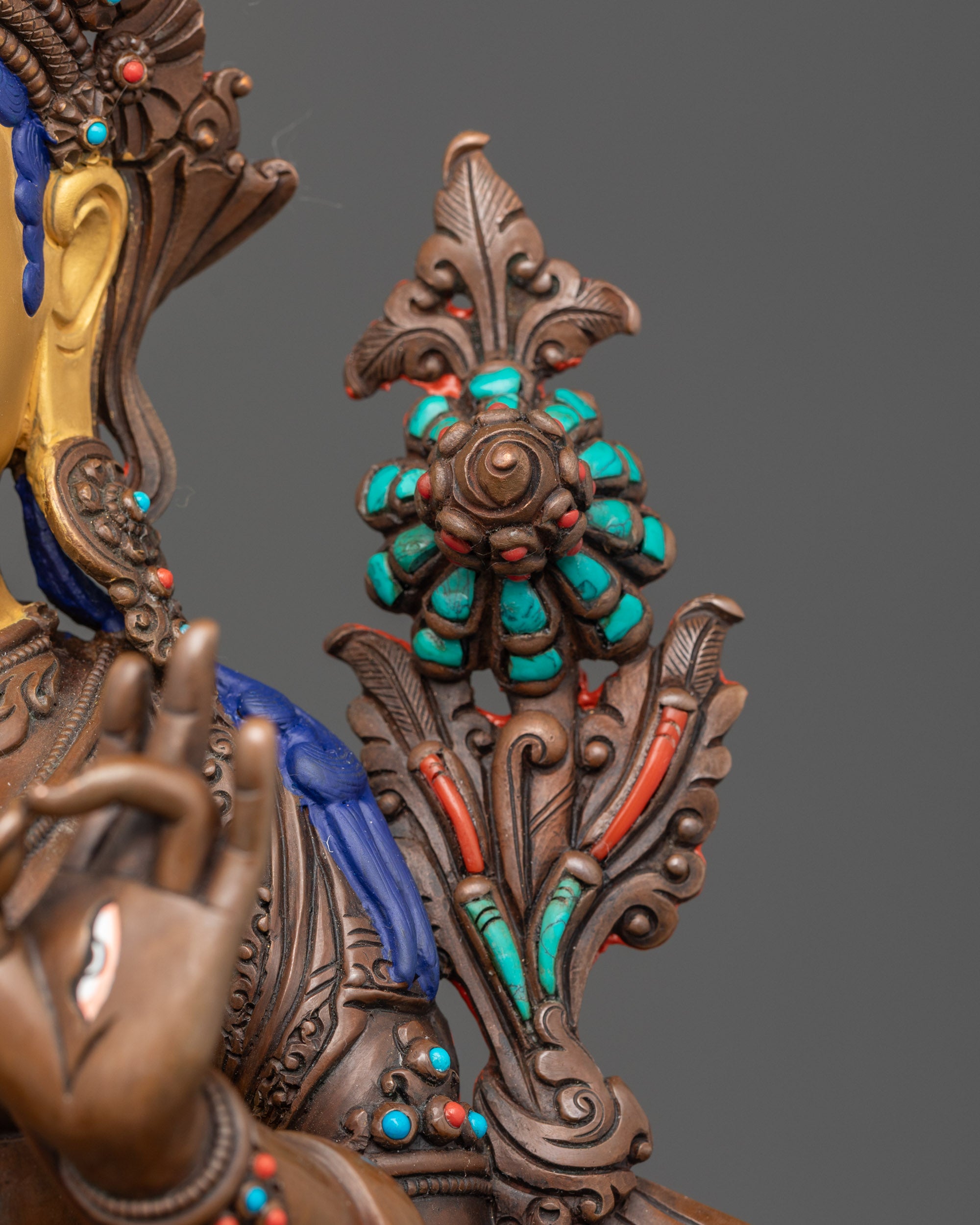 Oxidized Sita Tara Statue | Handmade Himalayan Buddhist Artwork