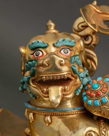Vaishravana Namtoshe Statue | Vajrayana Buddhist Wealth Guardian Icon