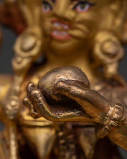 Glorious Goddess Palden Lhamo Sculpture | Nepalese Buddhist Artwork